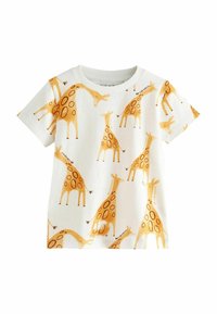 Next - SHORT SLEEVE REGULAR FIT - T-shirts print - yellow white Miniaturebillede 1