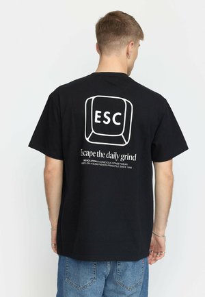 Print T-shirt - black