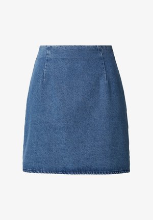 EDITED JOSIE - Mini skirt - blue denim blau