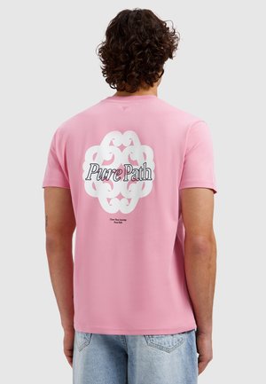 REGULAR FIT CREWNECK SS  - T-shirt print - old pink