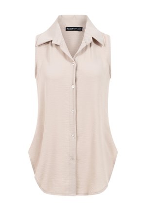 Cloud 5ive, TOP WITH BUTTON PLACKET - Débardeur - beige