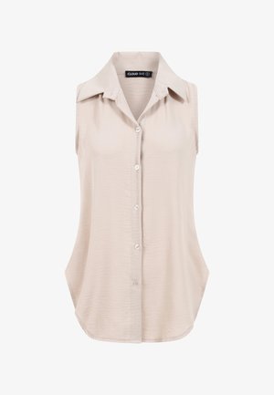 Cloud 5ive, TOP WITH BUTTON PLACKET - Débardeur - beige