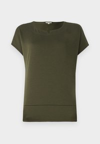 MIX CREW NECK - Marškinėliai su spaudiniu - deep forest green
