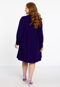 YOEK WITH LONG SLEEVES - Blusenkleid - purple