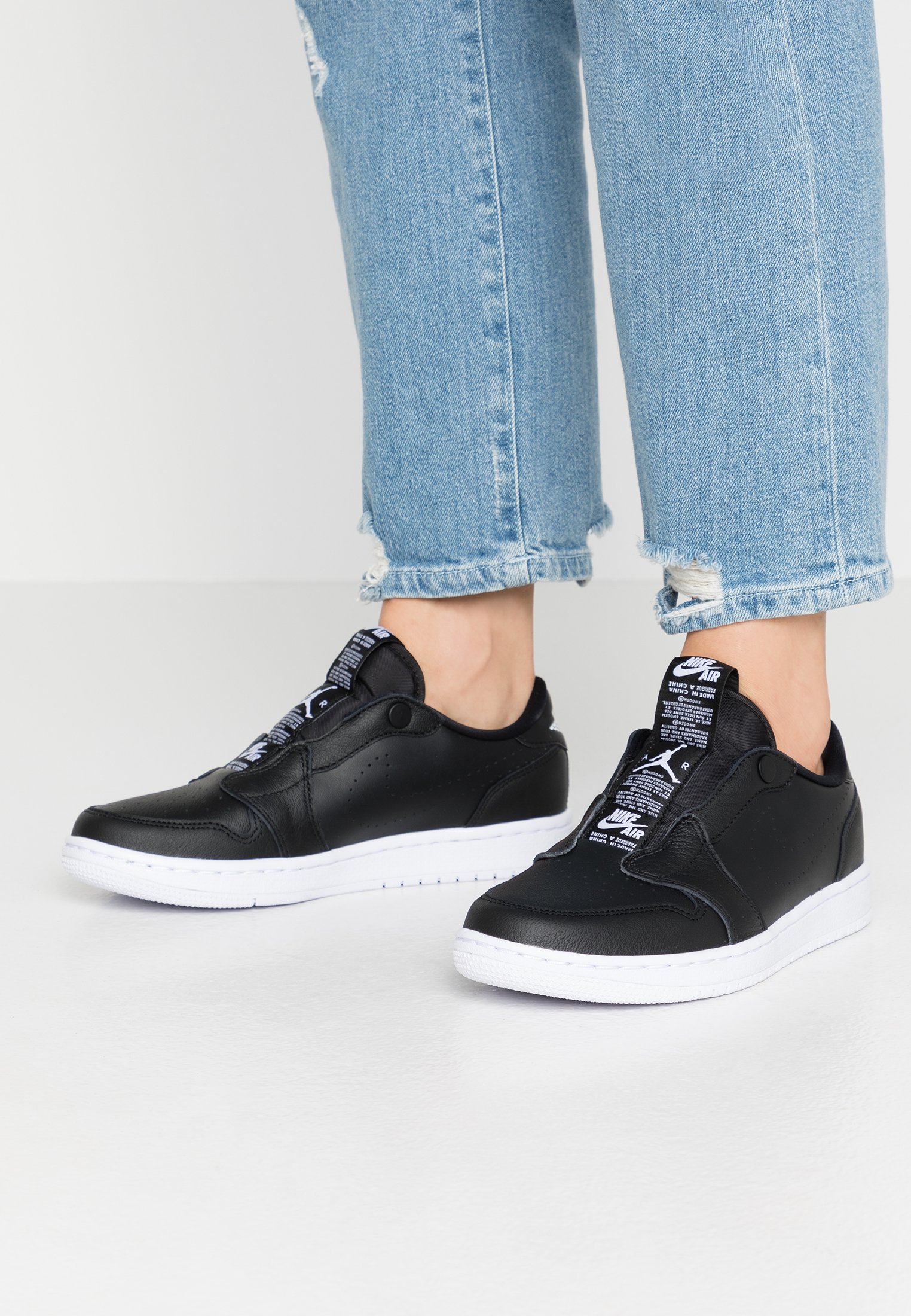 Jordan AIR 1 - Scarpe senza lacci - black/white/nero - Zalando.it
