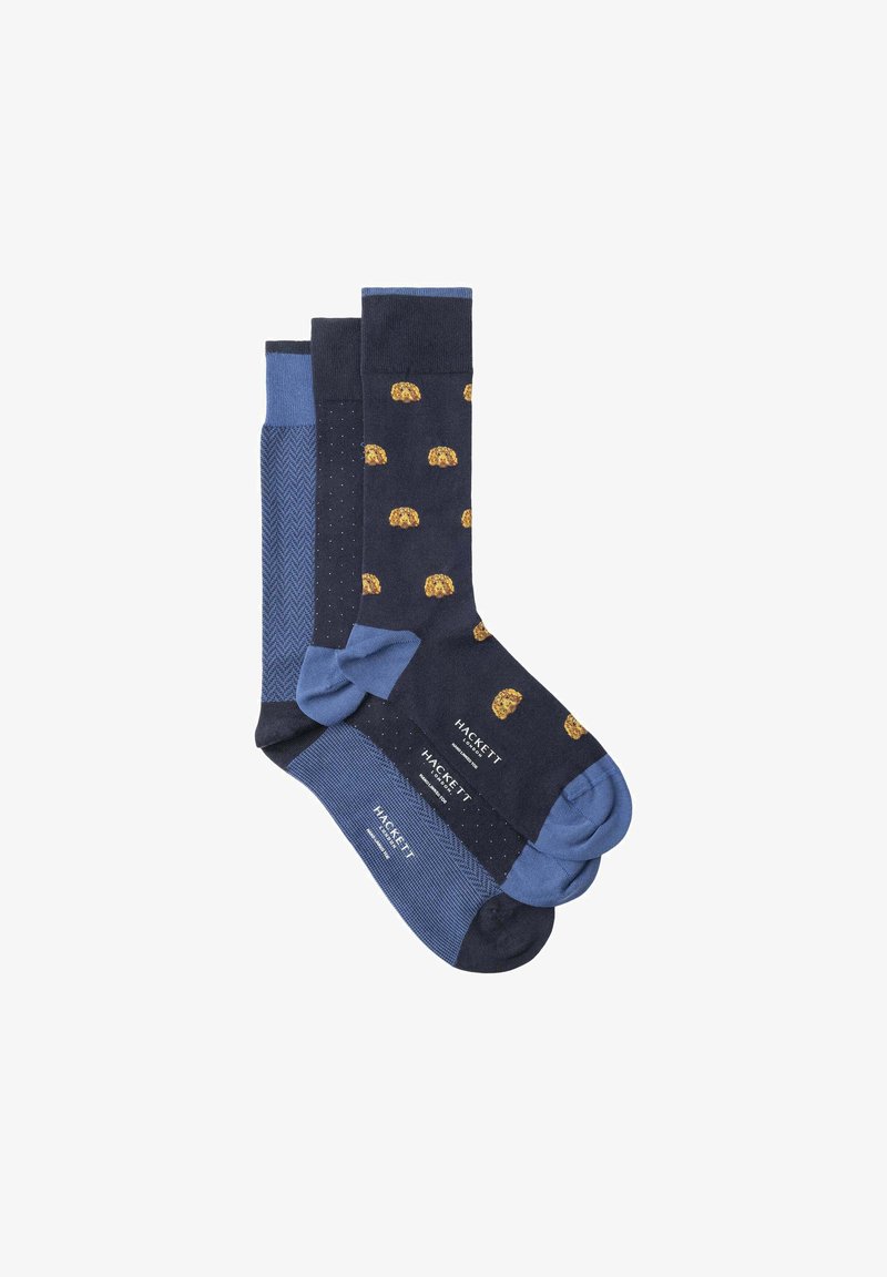 Hackett London HARRY ALLOVER 3 PACK - Socken - ink blue