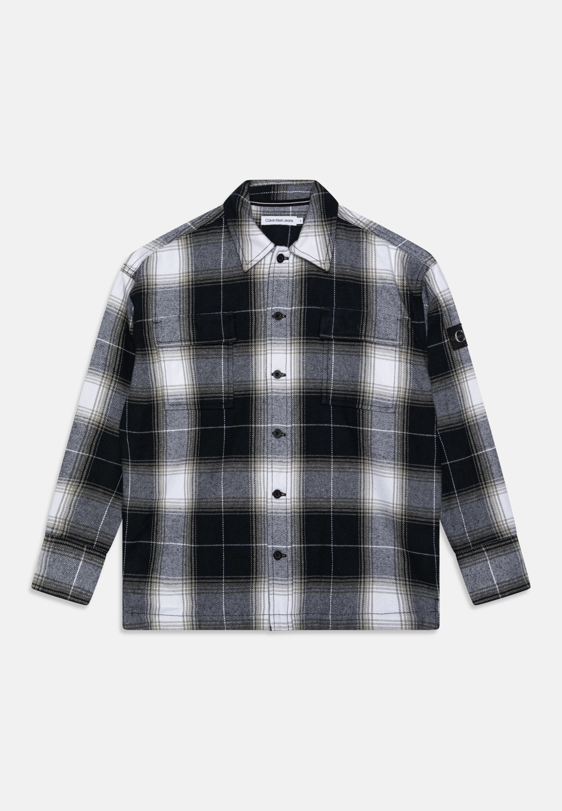 Calvin Klein Jeans CHECKED OVERSHIRT Shirt black