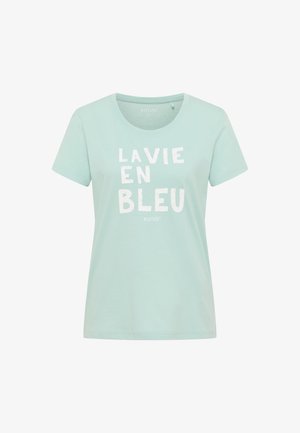 Mustang T-Shirt print - blau