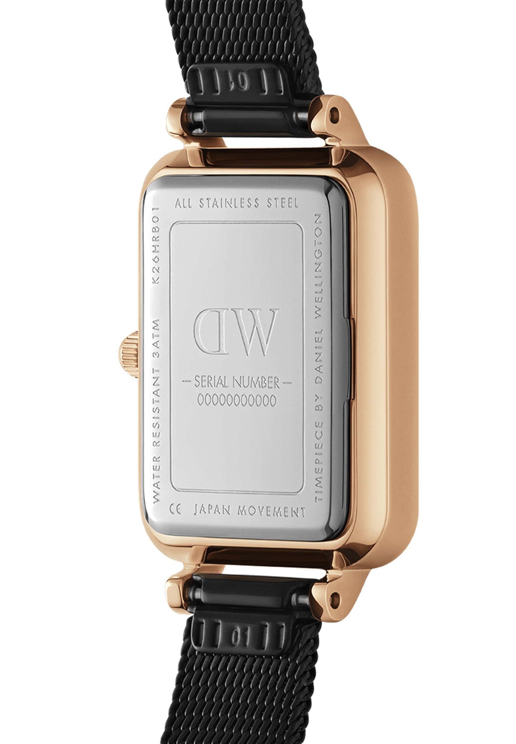 Daniel Wellington QUADRO PRESSED ASHFIELD - Watch - rose