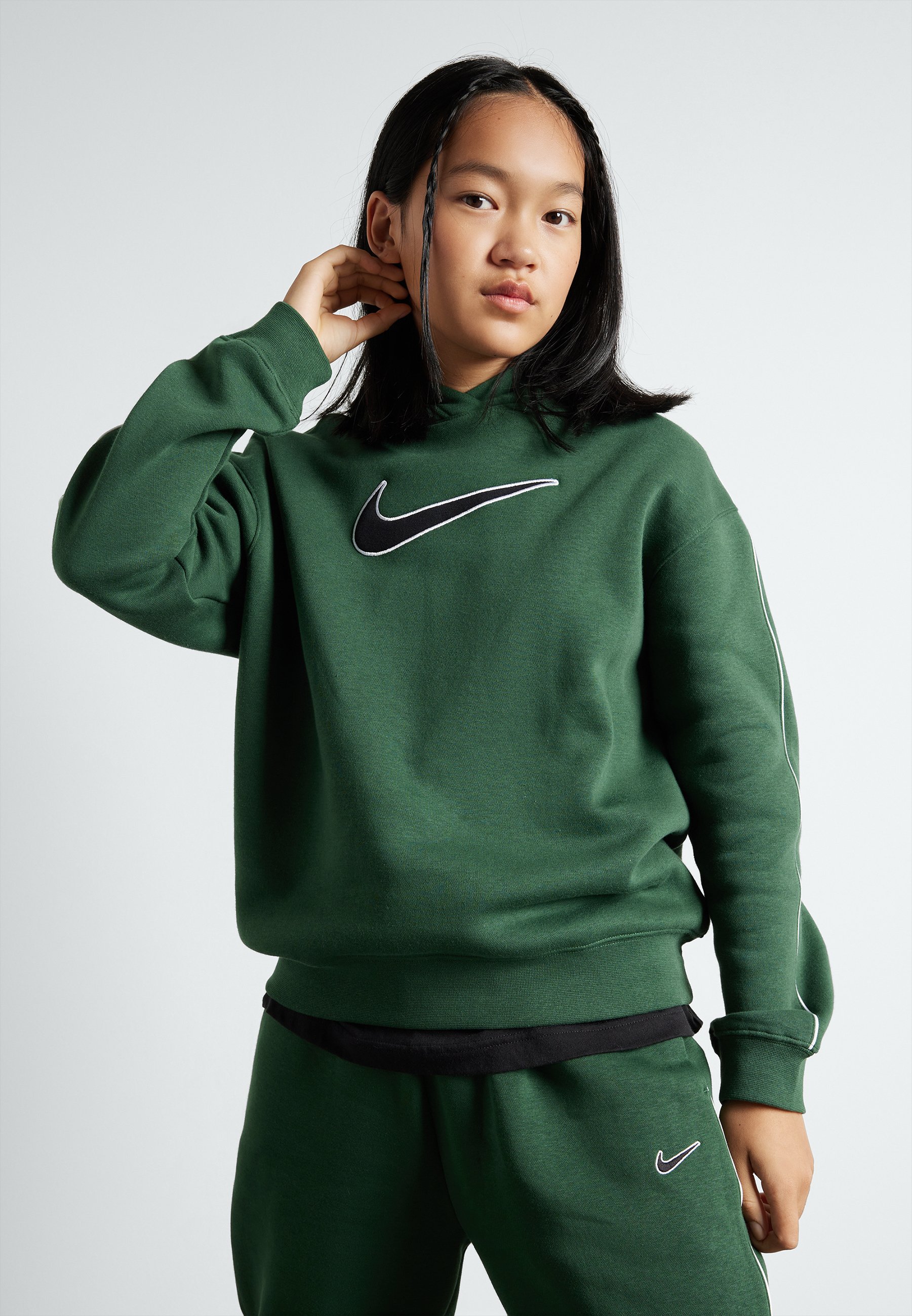 navy green nike hoodie