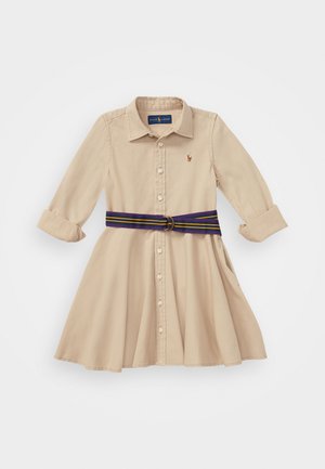 BELTED COTTON CHINO SHIRTDRESS - Shirt dress - classic khaki