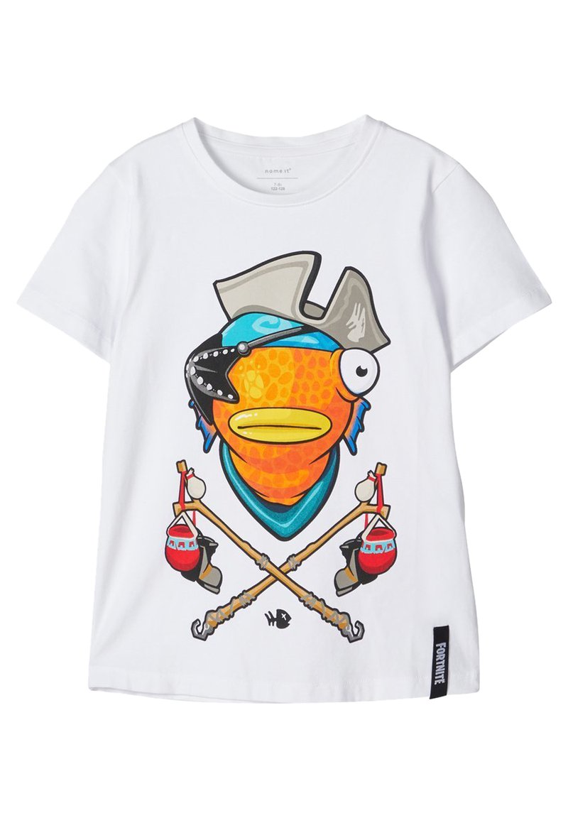 Name It Fortnite T Shirt Z Nadrukiem Off White Mleczny Zalando Pl