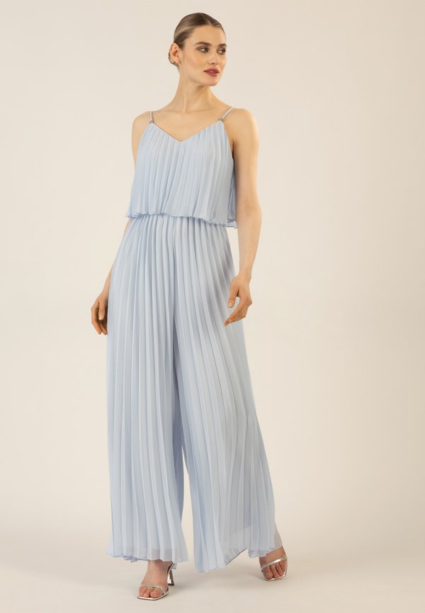 PLISSEEOVERALL - Jumpsuit - hellblau
