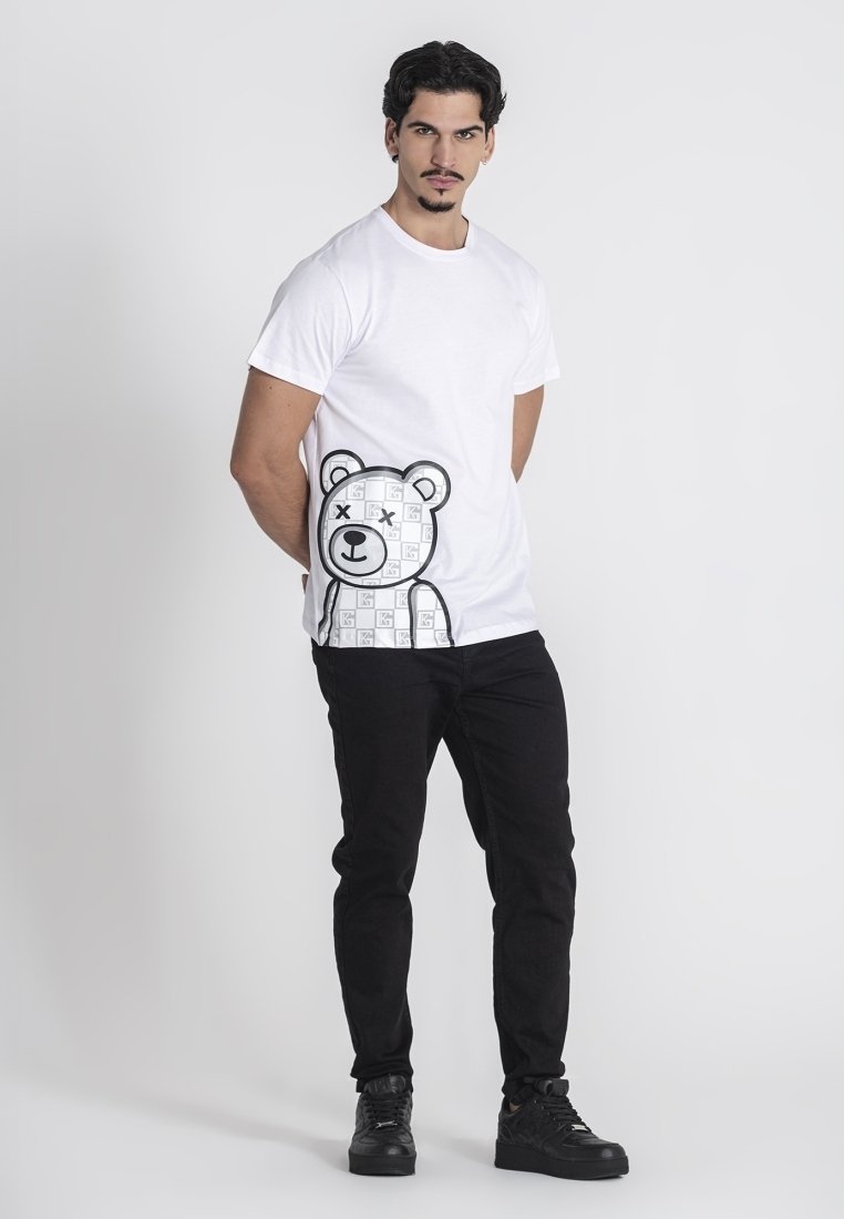 Gianni Kavanagh CLONE BEAR Camiseta estampada white/blanco