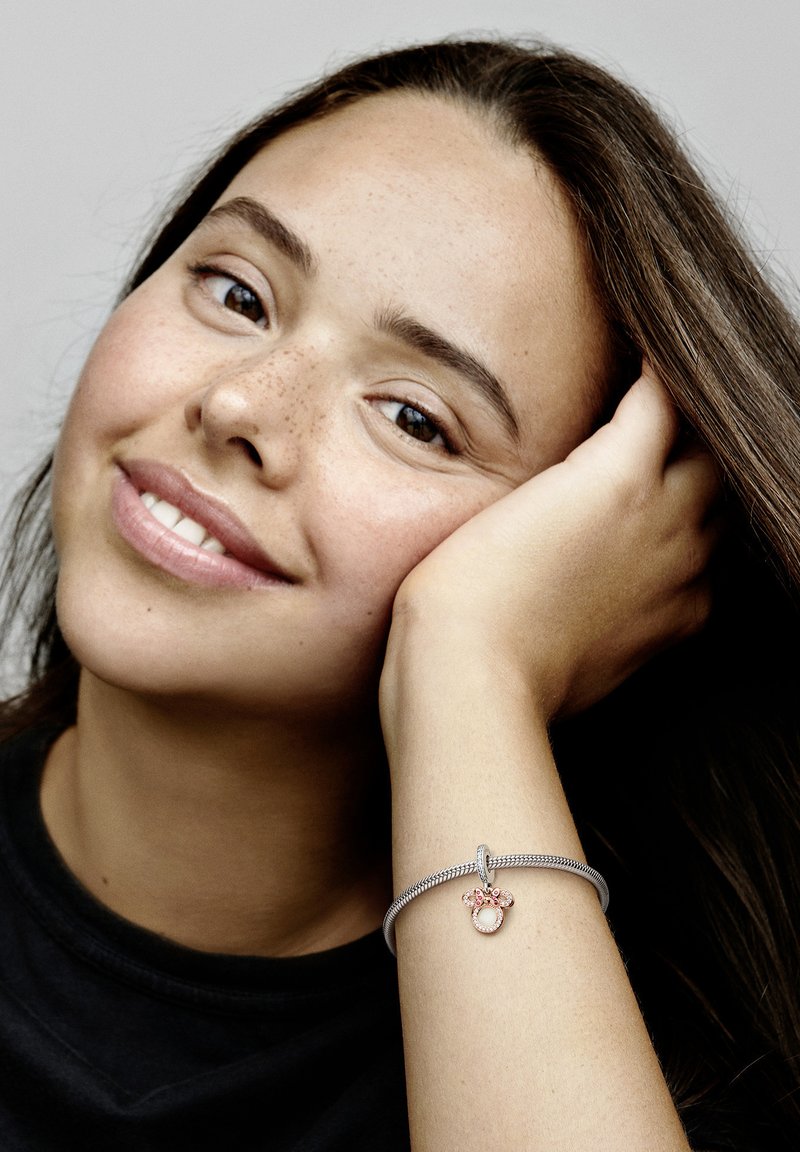 Pandora DISNEY MINNIE MOUSE MUM DOUBLE DANGLE - Charm - sterling silver and rose gold plated