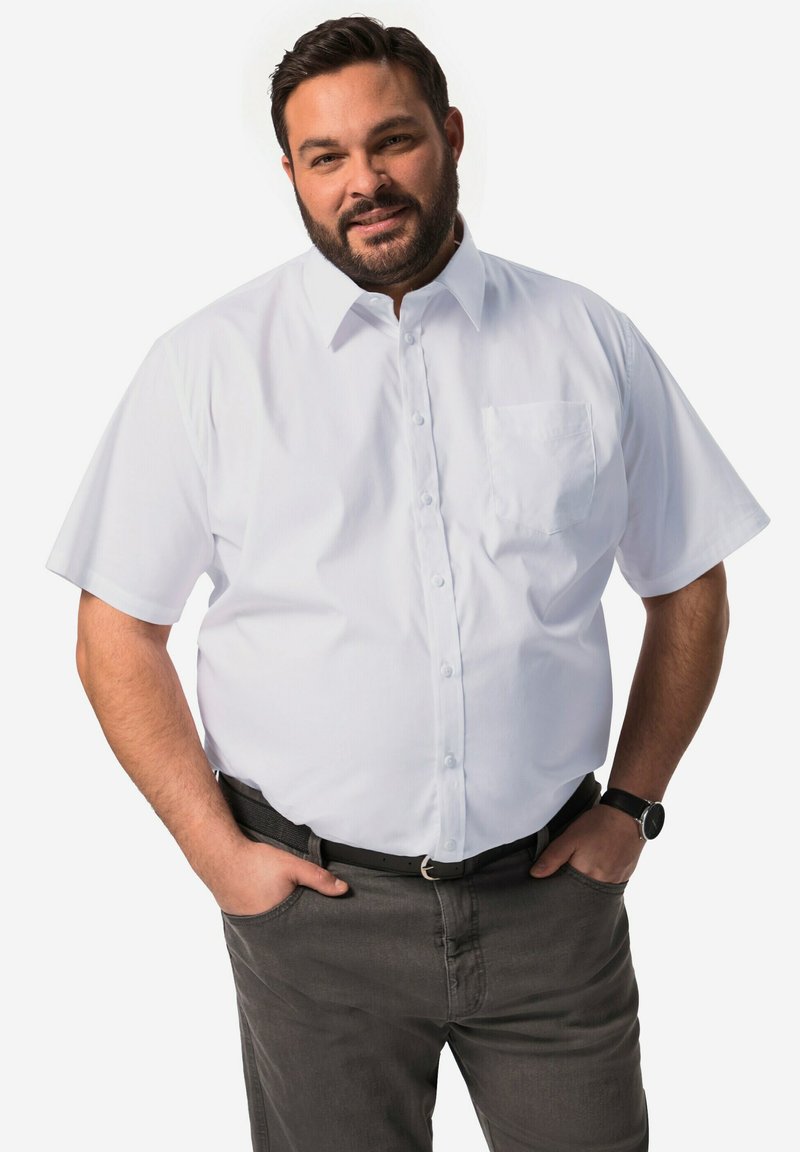 BOSTON PARK HALBARM KENTKRAGEN - Skjorta - snow white