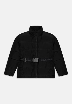 LOGO TAPE BELTED - Giacca invernale - black