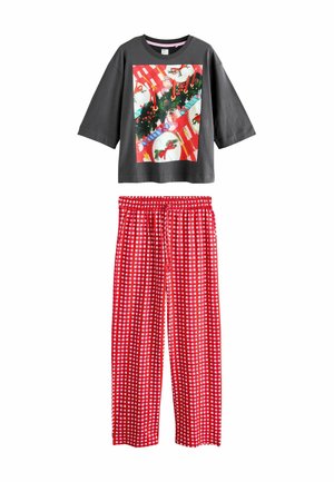 TALL FIT - SHORT SLEEVE SET - Pyjamas - red christmas table