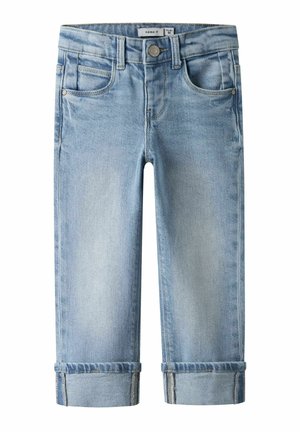 FOLD-UP - Jeans a sigaretta - light blue denim