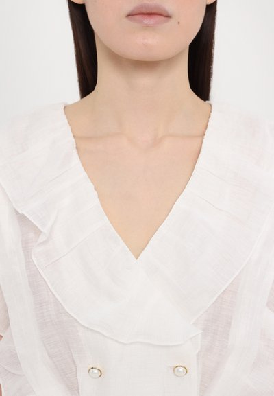 sandro HAUT FOLIE AVEC NEW BOUTONS BRIDAL - Blúz - blanc