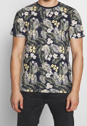 T-shirt imprimé - mottled blue