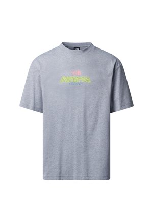 The North Face U EXPEDITION CELEBRATION OVERSIZED S/S T - T-shirt con stampa - tnf light grey heather