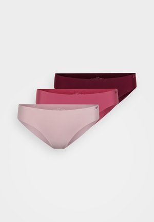 PURE NO SHOW SOLID 3 PACK - Trusser - tourmaline pink/fuchsia dusk/dark maroon