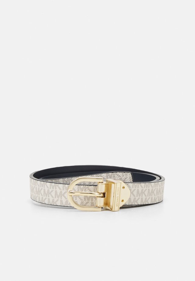 REVERSIBLE BELT - Gürtel - navy/gold-coloured