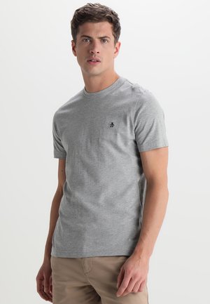 EMBROIDRED LOGO TEE - Basic T-shirt - rain heather