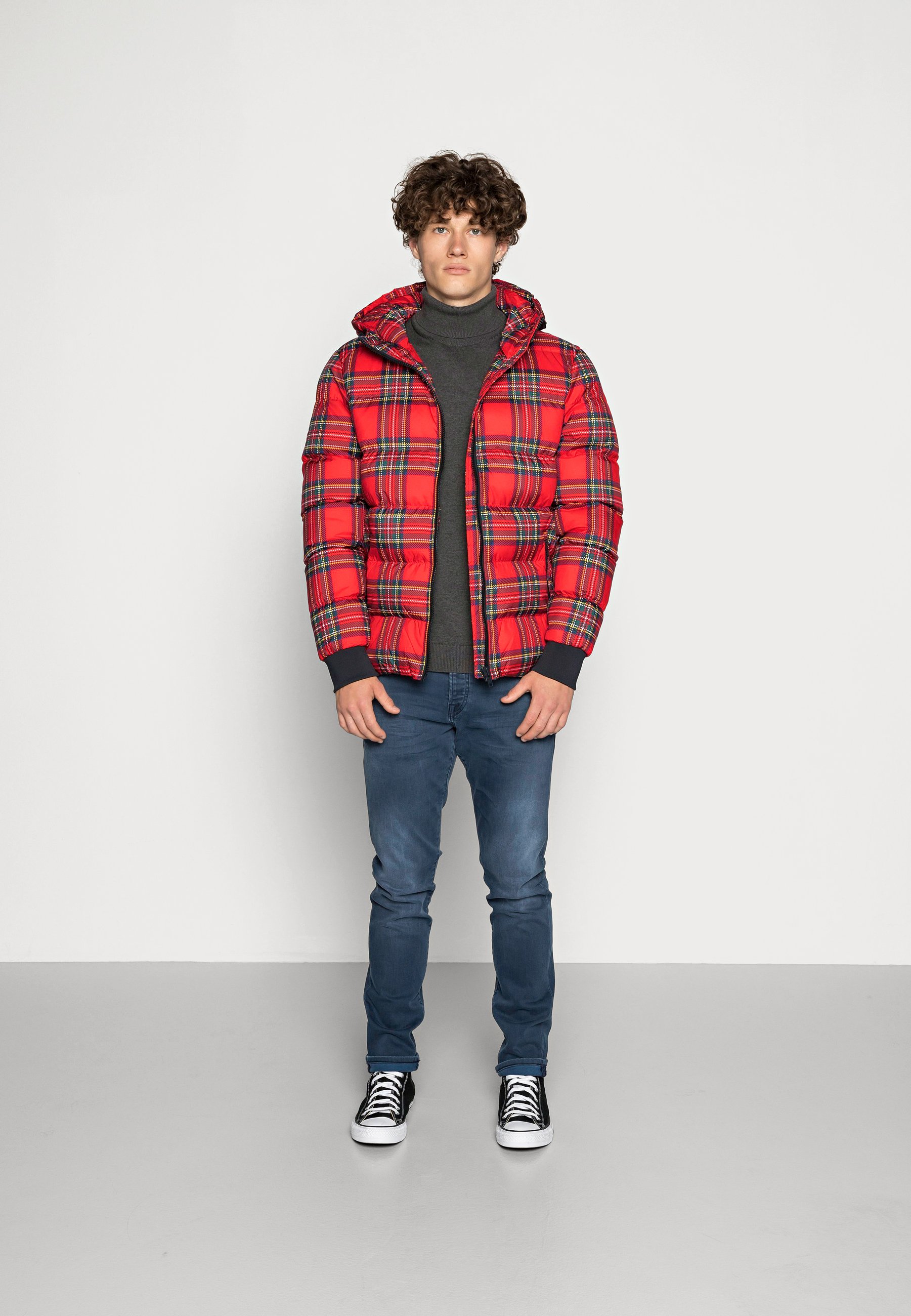 red check jacket mens