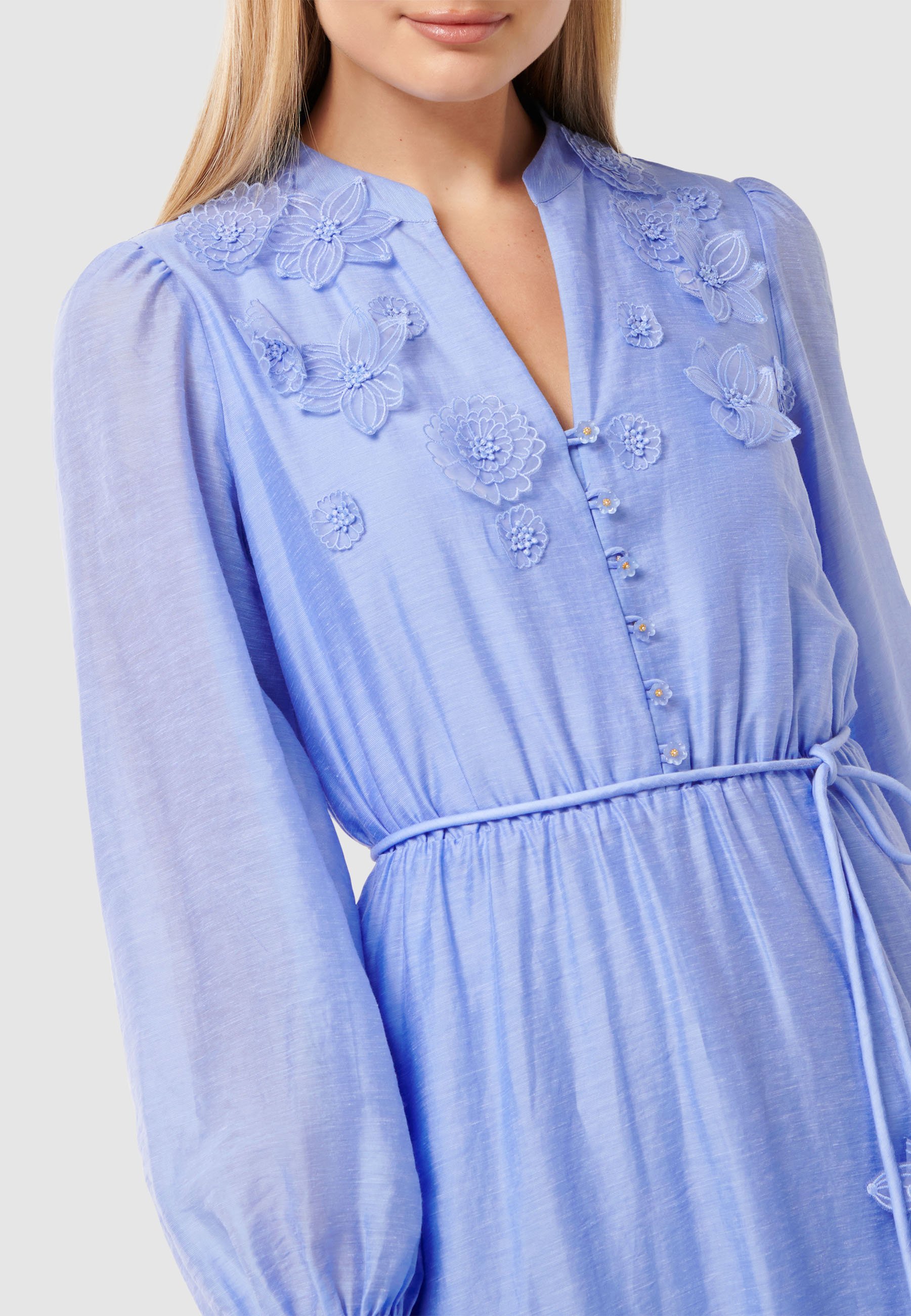Forever New YASMIN FLORAL DETAIL MIDI DRESS - Vestido de cóctel