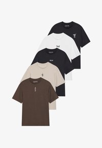 Selected, chocolate brown/moonbeam/bright white/true black