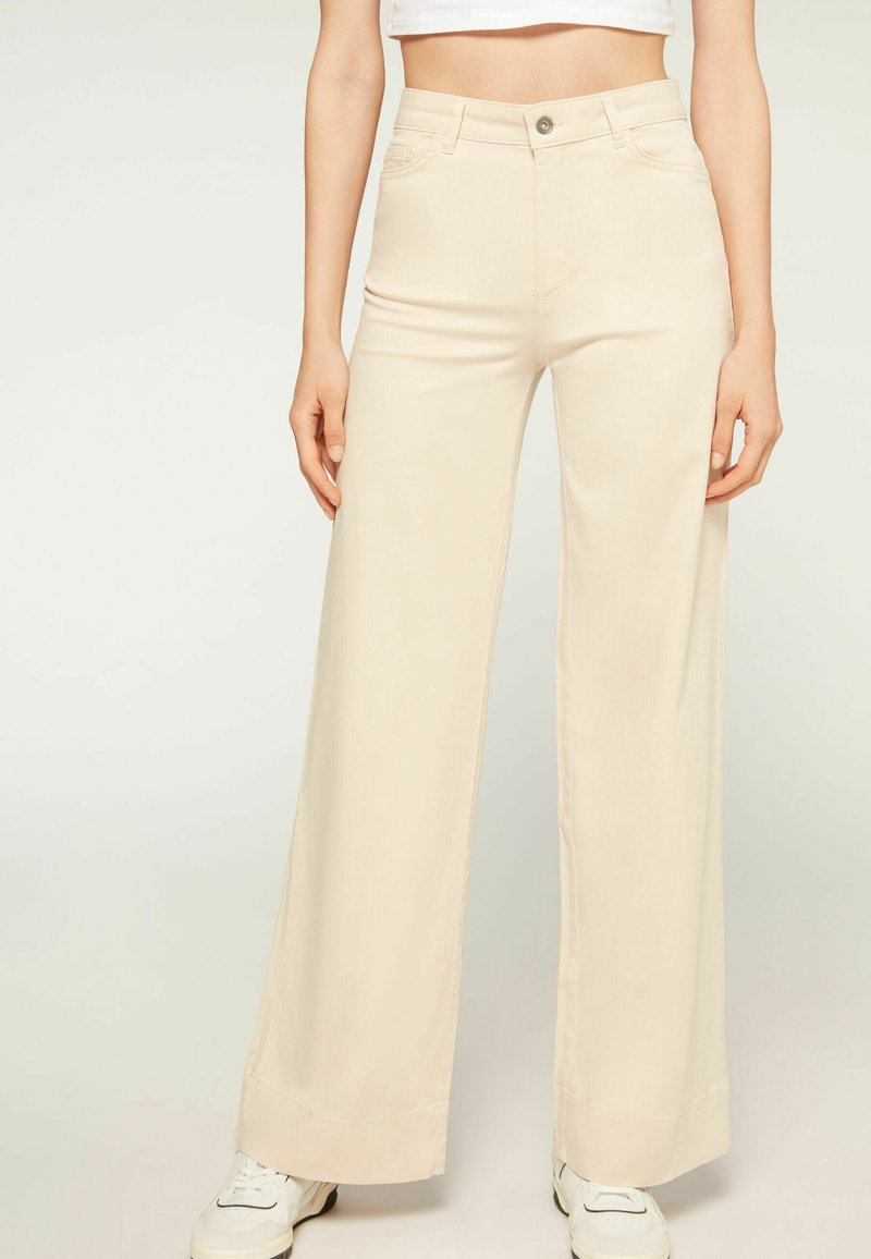 Calzedonia PALAZZO ECO Flared Jeans hautfarben sand colored beige