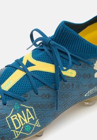 Puma FUTURE 7 MATCH BNA FG/AG - Scarpe da calcio per terreni duri - sailing blue/marine blue/pelé yellow/grassy green/gold