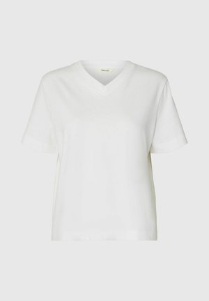 Selected, T-shirt basic - bright white