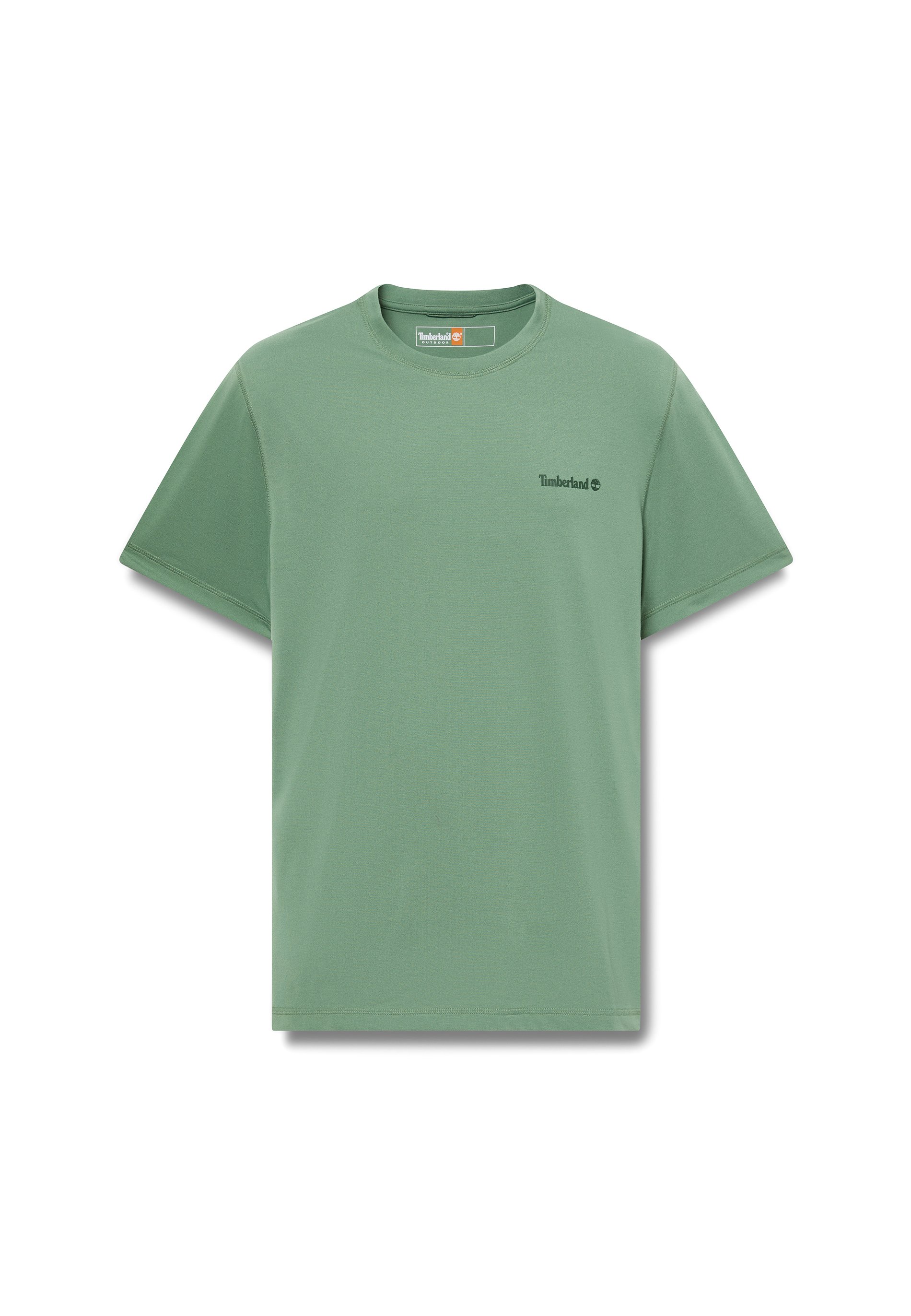 Timberland QUICK-DRY SHORT-SLEEVE TEE - Jednoduché tričko - medium green