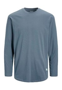 Jack & Jones - JJENOA TEE O NECK - Tops ar garām piedurknēm - grisaille Miniatūras attēls 1