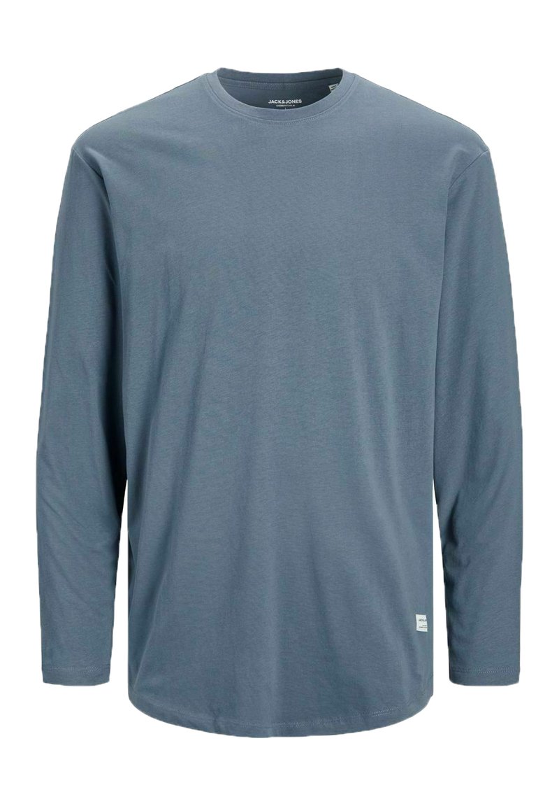 Jack & Jones - JJENOA TEE O NECK - Tops ar garām piedurknēm - grisaille, Palielināt