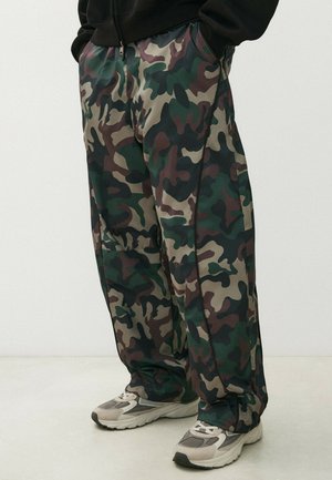 Bershka, TECHNIC PIPINGS - TROUSERS - Pantalon classique - khaki