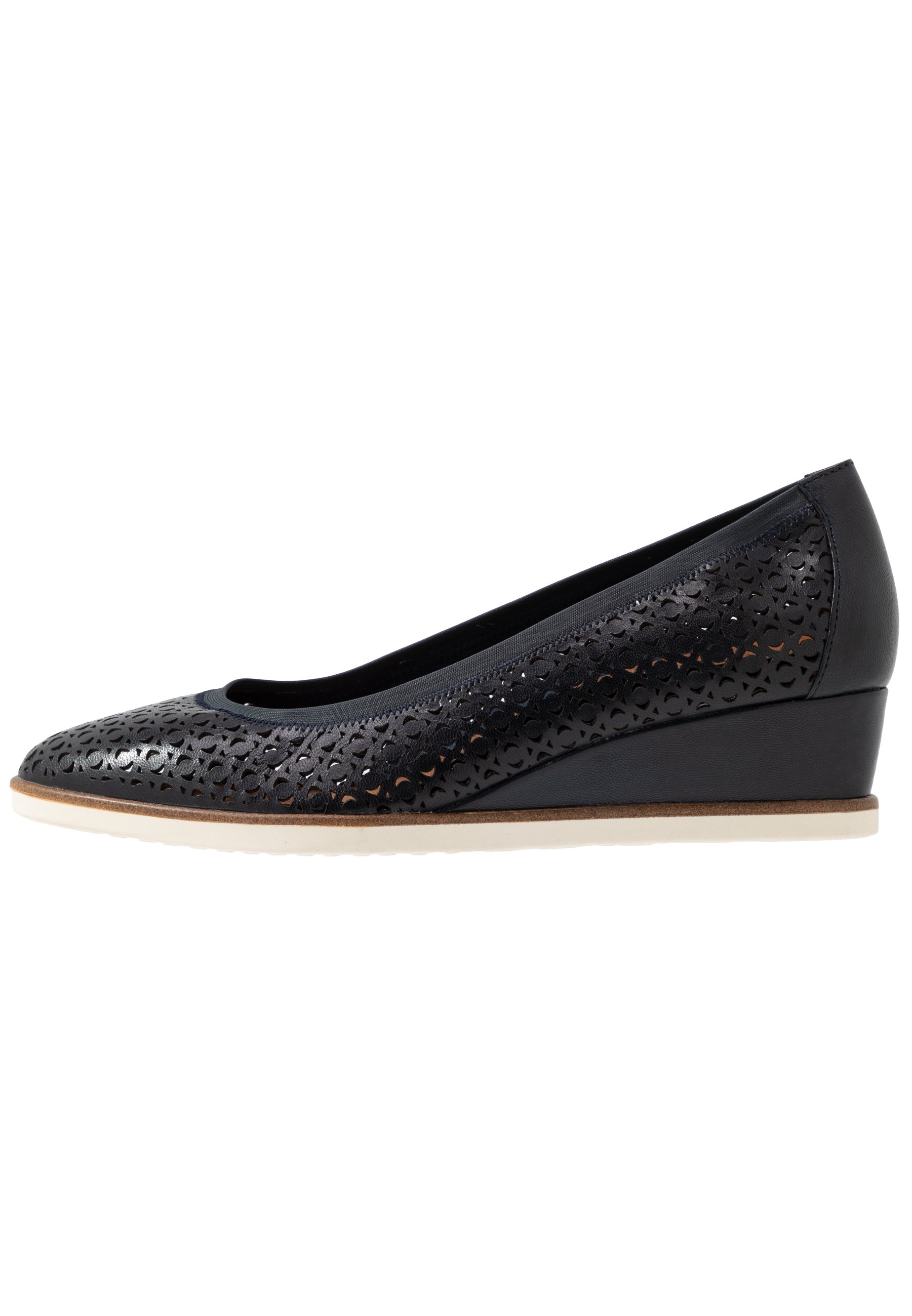 COURT SHOE Pumps med kilklack navy COURT SHOE Pumps med kilklack navy