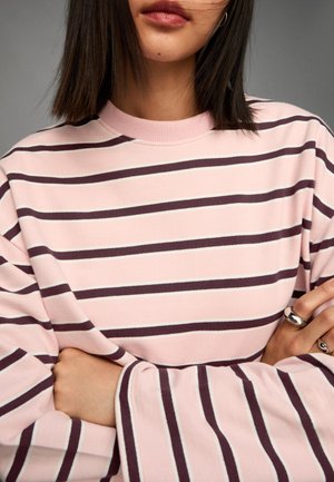 STRIPED - Long sleeved top - light pink