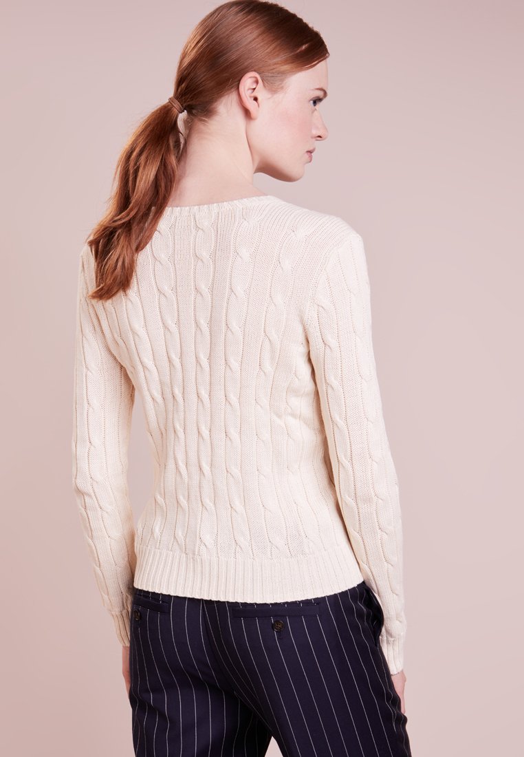ralph lauren cream cable knit jumper