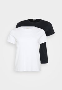 CARONLY O NECK TEE 2 PACK  - Basic T-shirt - black/white
