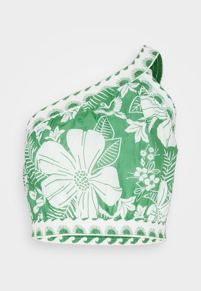 Farm Rio MACAW ELEGANCE CROP - Top - off-white