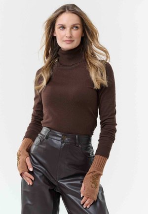 FRAAS, Fingerless gloves - espresso