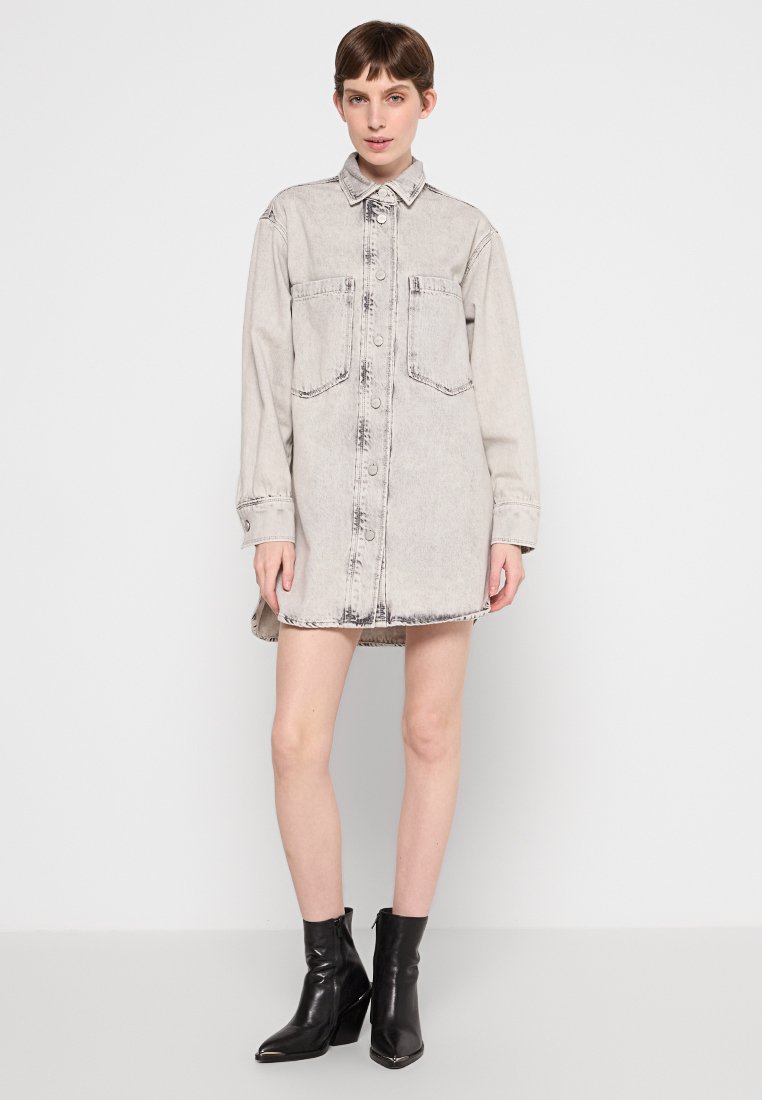 AllSaints Jeansjurken lichtgrijs AllSaints Jeansjurken lichtgrijs