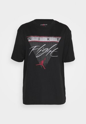 Print T-shirt - black/(gym red)