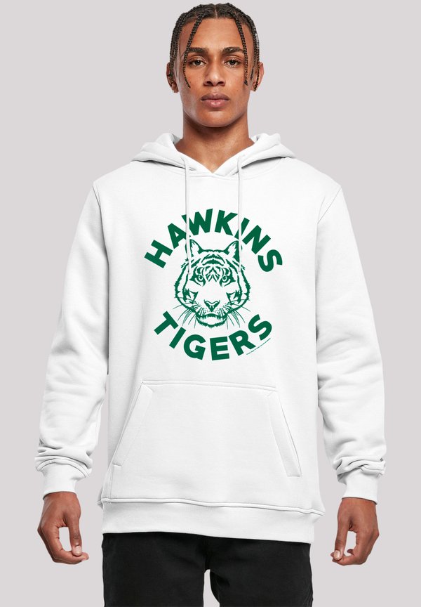 STRANGER THINGS HAWKINS TIGERS NETFLIX TV SERIES - Kapuzenpullover - weiß