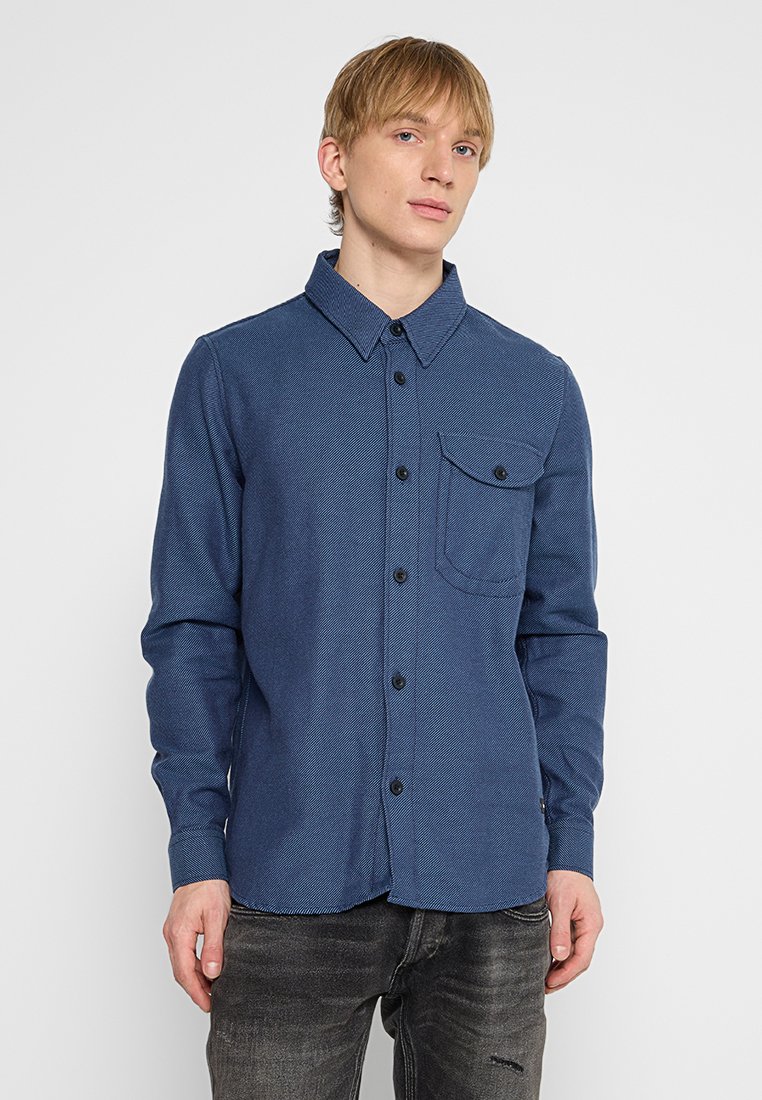 Denham Overhemd donkerblauw
