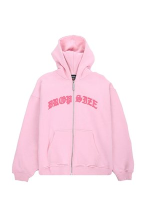 Dropsize LOGO ZIP - Felpa con cappuccio - pink